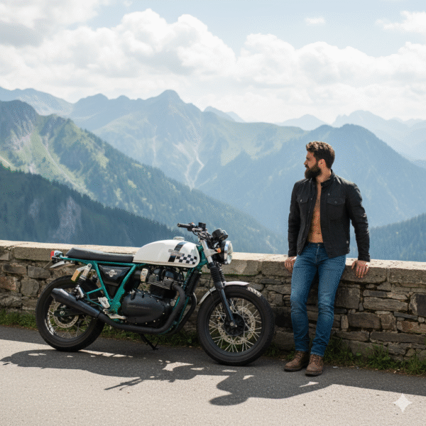 Royal Enfield Continental GT 650 – Mountain Explorer AI Photography Prompt - Image 3