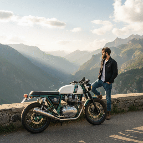 Royal Enfield Continental GT 650 – Mountain Explorer AI Photography Prompt - Image 5