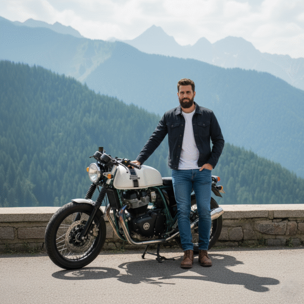 Royal Enfield Continental GT 650 – Mountain Explorer AI Photography Prompt - Image 2