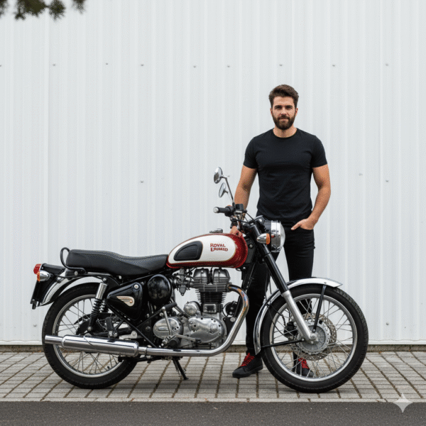 Royal Enfield Classic 650 – Urban Rider AI Photography Prompt - Image 2