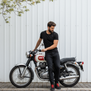 Royal Enfield Classic 650 – Urban Rider AI Photography Prompt