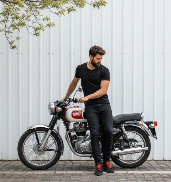 Royal Enfield Classic 650 – Urban Rider AI Photography Prompt