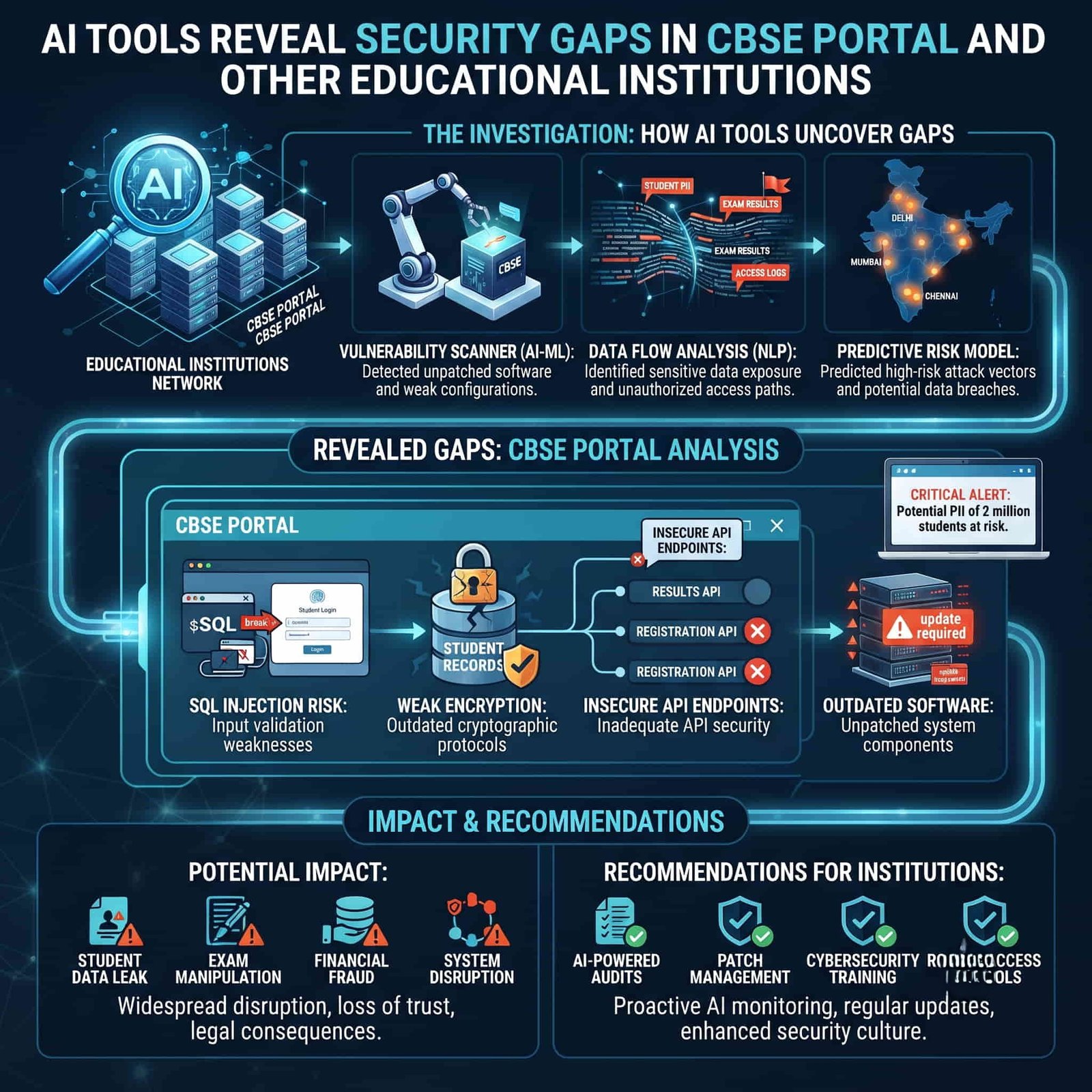 AI Tools Reveal Security Gaps in CBSE Portal