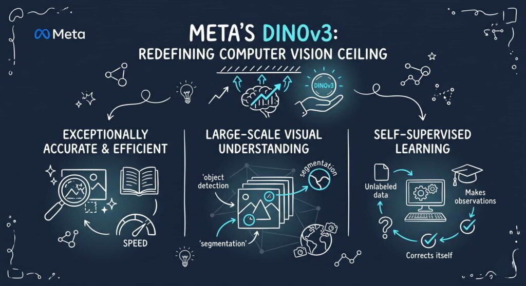 Meta's DINOv3 model open-sourced for computer vision advancements