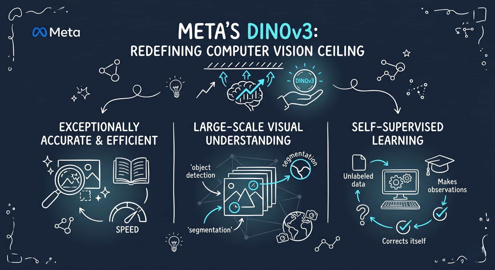 Meta's DINOv3 model open-sourced for computer vision advancements