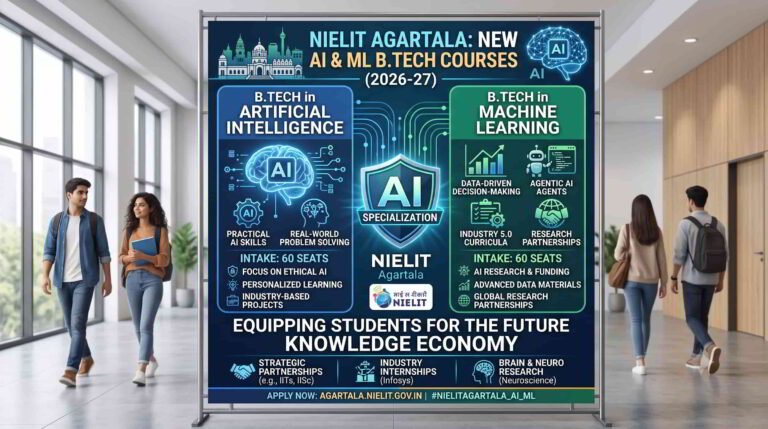 NIELIT Agartala to Launch AI & Machine Learning B.Tech Courses from 2026-27