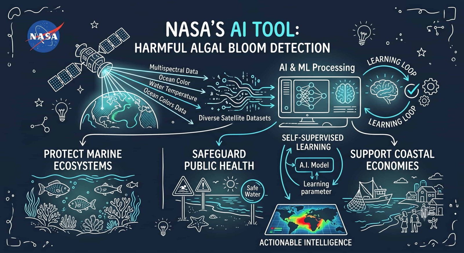 NASA Develops AI Tool to Detect Harmful Algal Blooms