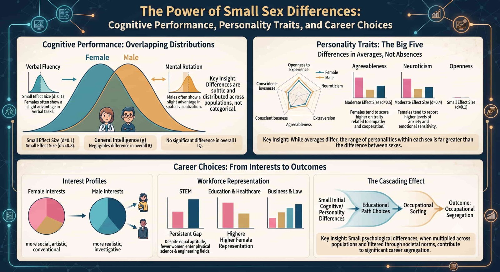 The Power of Small Sex Differences