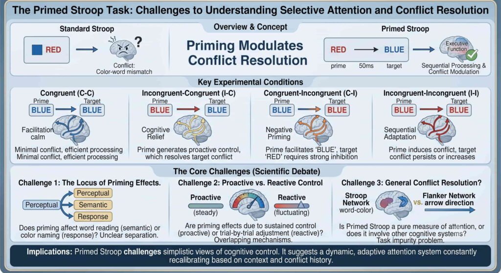 The Primed Stroop Task: Challenges to Understanding Selective Attention and Conflict Resolution