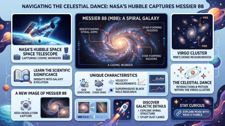 Navigating the Celestial Dance: NASA's Hubble Captures Messier 88